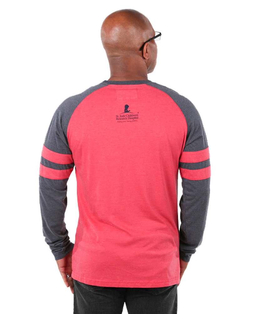 Unisex Varsity Color Block Long Sleeve Shirt